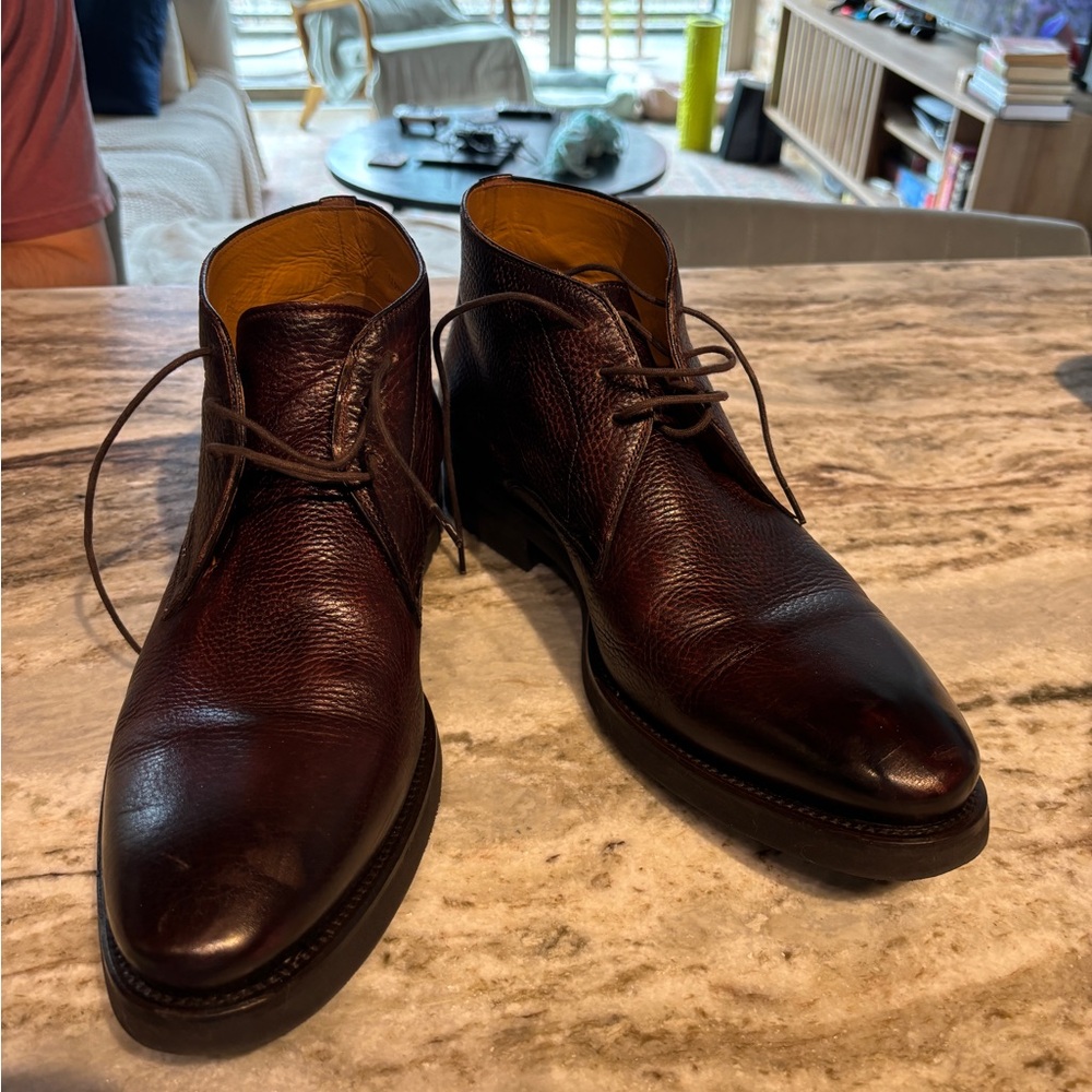 Men's Brown Leather Ankle Boots
